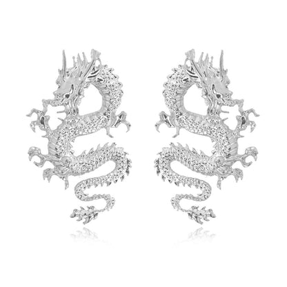 Boucles d'oreilles en forme de dragon