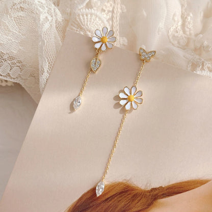 Boucles d'oreilles - marguerites