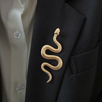 Broche avec motif de serpent