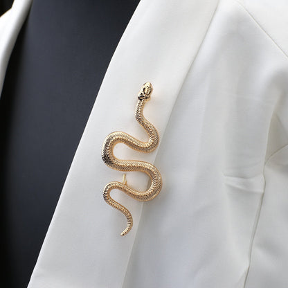 Broche avec motif de serpent