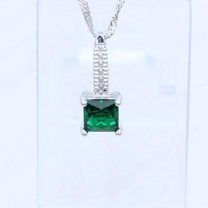 Ensemble de bijoux en argent avec zirconia