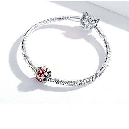 Pendentif modulaire rond - Fleur