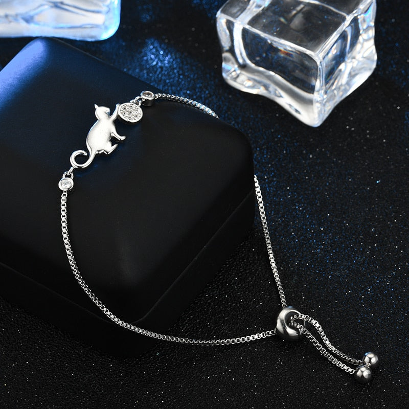 Bracelet avec motif de chat