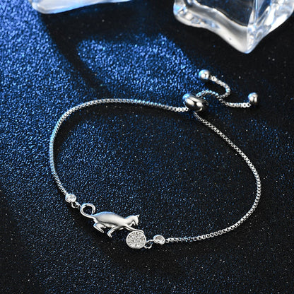 Bracelet avec motif de chat