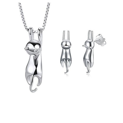 Ensemble de bijoux avec motif de chat