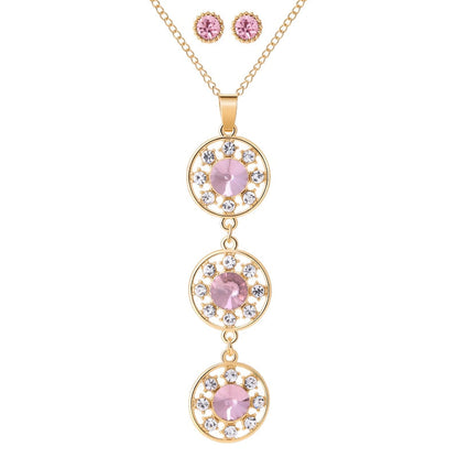Ensemble de bijoux avec zirconia