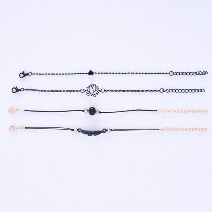 Ensemble de bracelets noirs