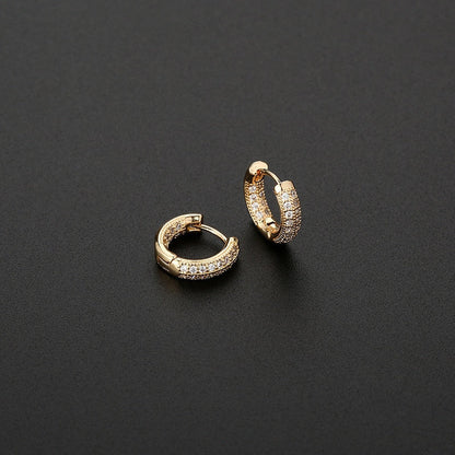 Boucles d'oreilles avec zirconia