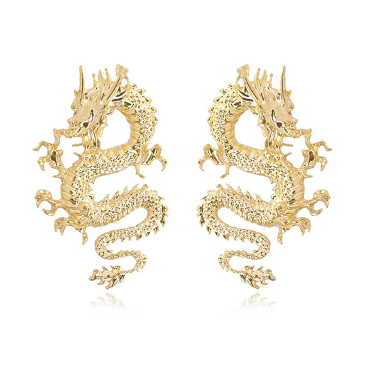 Boucles d'oreilles en forme de dragon
