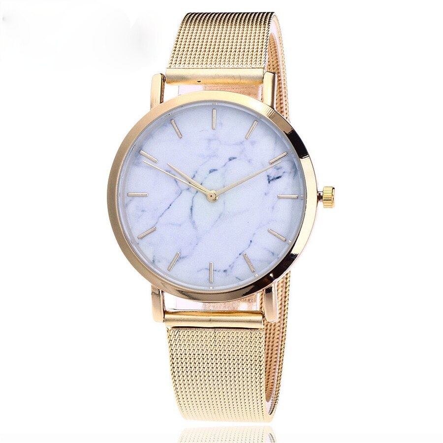 Montre pour femmes avec un motif en marbre
