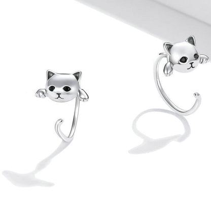 Boucles d'oreilles pendantes - chats