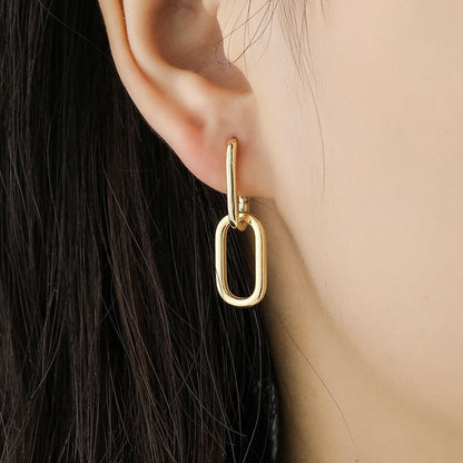 Boucles d'oreilles géométriques en argent
