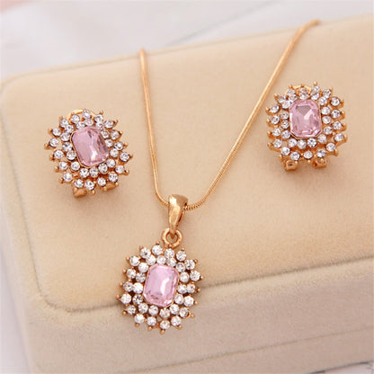 Ensemble de bijoux avec zirconia