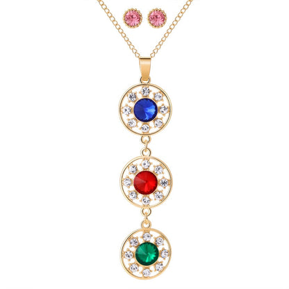 Ensemble de bijoux avec zirconia