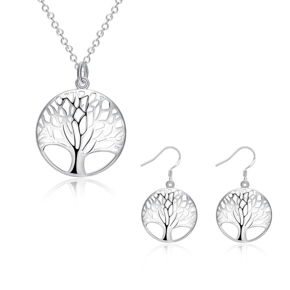 Ensemble de bijoux avec motif de l'arbre de vie