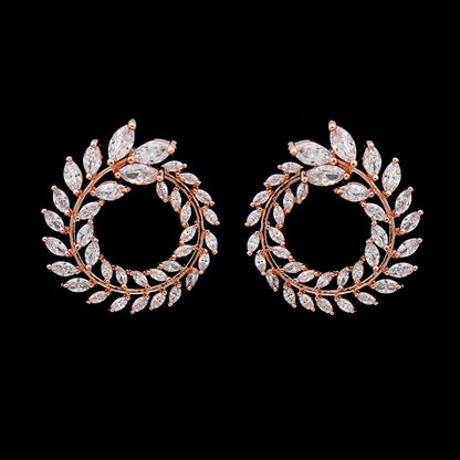 Ensemble de bijoux avec un motif de feuille
