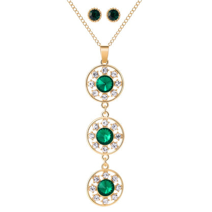 Ensemble de bijoux avec zirconia