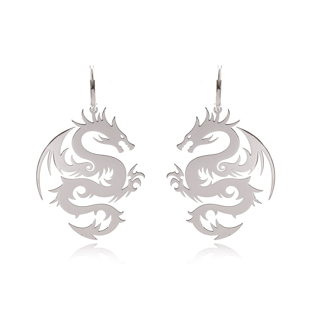 Boucles d'oreilles en forme de dragon