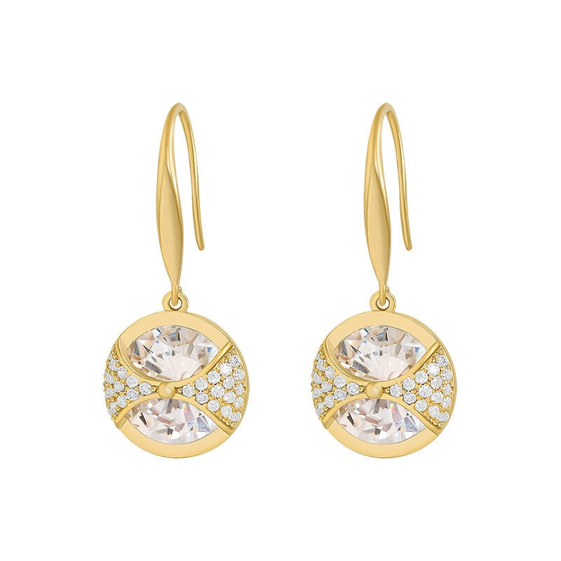 Boucles d'oreilles avec zirconia