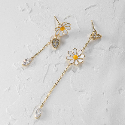 Boucles d'oreilles - marguerites