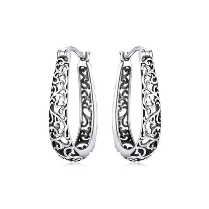 Boucles d'oreilles suspendues ajourées