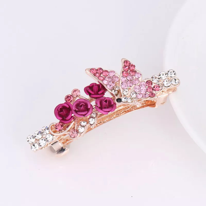 Barrette à cheveux avec des roses