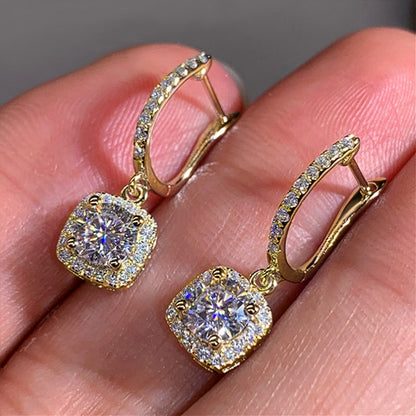 Boucles d'oreilles avec zirconia