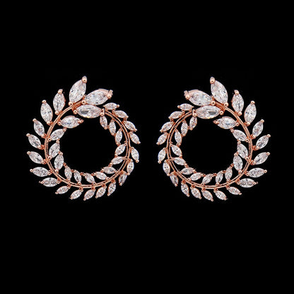 Ensemble de bijoux avec un motif de feuille