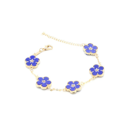 Bracelet avec des fleurs colorées
