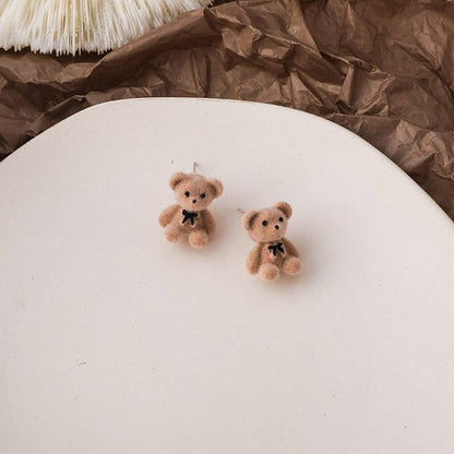 Boucles d'oreilles avec des peluches