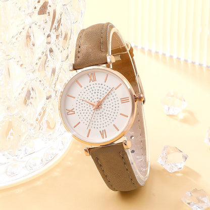 Montre pour femmes avec un motif minimaliste